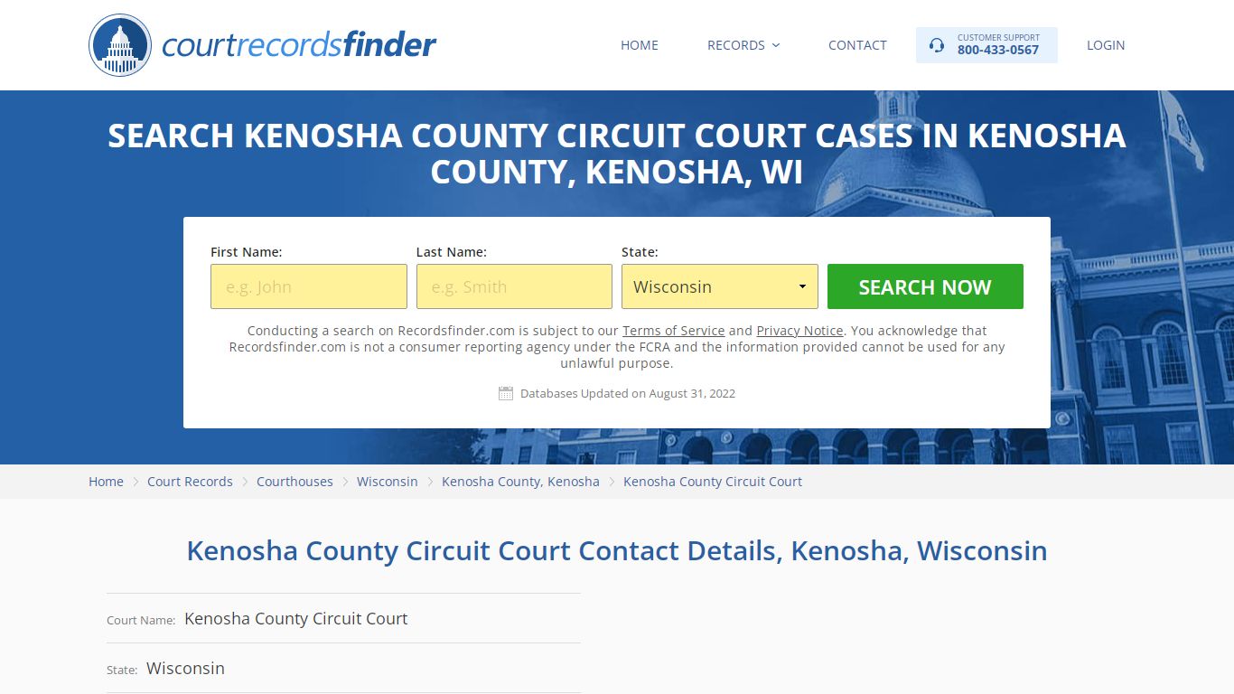 Kenosha County Circuit Court Case Search - RecordsFinder